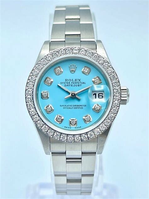 women's rolex tiffany blue dial|rolex tiffany blue face.